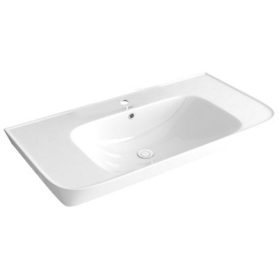 ANNWA N10G07 Ceramic White Big Sizes Bathroom Single Hole Bathroom Cabinet Wash Hand Basin