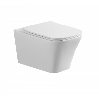 Square Wall Hung Toilet European CE Rimless Wall Hung EX9321 Ceramic WC Commode