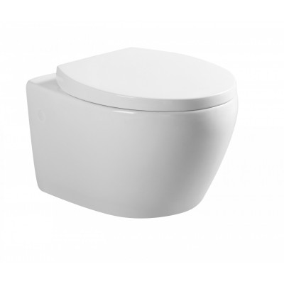 Foshan Ceramics P-trap CE Commode Wall Hung Toilet Rimless WC And Washdown Fushing Toilet